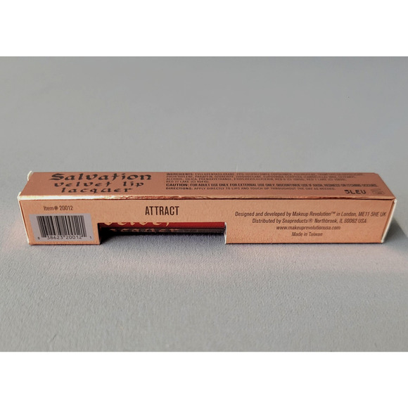 Makeup Revolution London Salvation Velvet Lip Lacquer Attract 0.08oz Matte New - Picture 5 of 9